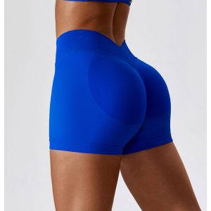 Women Seamless High Waist Butt Lifting Yoga Biker Workout Shorts